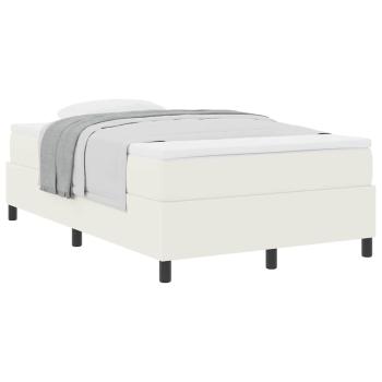 ARDEBO.de - Boxspringbett mit Matratze Creme Kleines Doppelbett Kordstoff