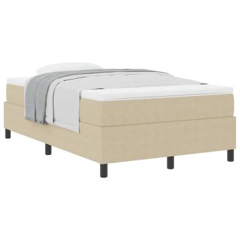 Boxspringbett mit Matratze Hellgrün Grau Kleines Doppel Cordstoff