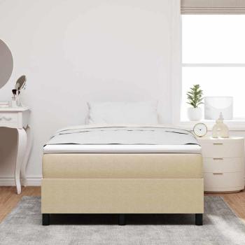 Boxspringbett mit Matratze Hellgrün Grau Kleines Doppel Cordstoff