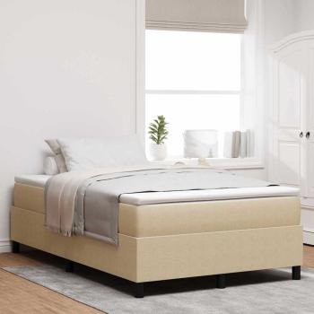 Boxspringbett mit Matratze Hellgrün Grau Kleines Doppel Cordstoff