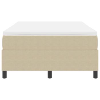 Boxspringbett mit Matratze Hellgrün Grau Kleines Doppel Cordstoff