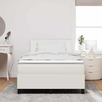 Boxspringbett mit Matratze Beige Kleines Doppelbett Cord-Stoff