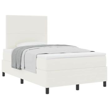 Boxspringbett mit Matratze Creme Kleines Doppel Cordstoff