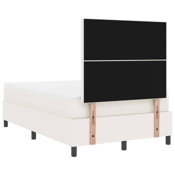 Boxspringbett mit Matratze Creme Kleines Doppel Cordstoff