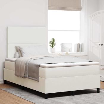 Boxspringbett mit Matratze Creme Kleines Doppel Cordstoff