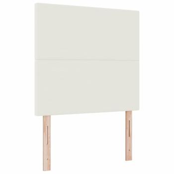 Boxspringbett mit Matratze Creme Kleines Doppel Cordstoff