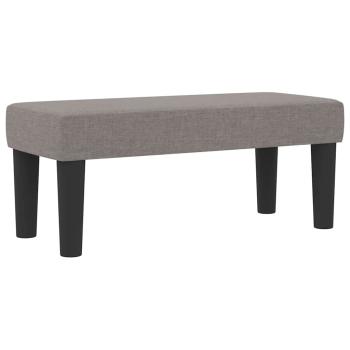 Boxspringbett mit Matratze & Bank Taupe 90x190 cm Stoff