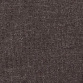 Boxspringbett mit Matratze & Bank Dunkelbraun 80x200 cm Stoff