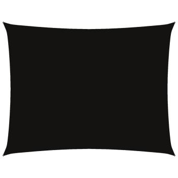 Sonnensegel Oxford-Gewebe Rechteckig 3,5x4,5 m Schwarz