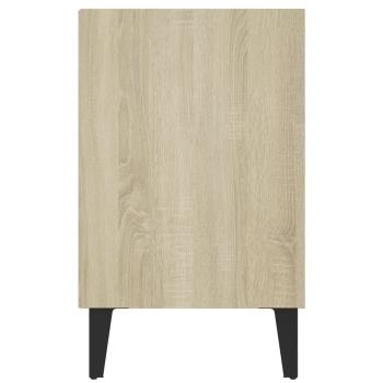 TV-Schrank mit Metallbeinen Sonoma-Eiche 103,5x30x50 cm