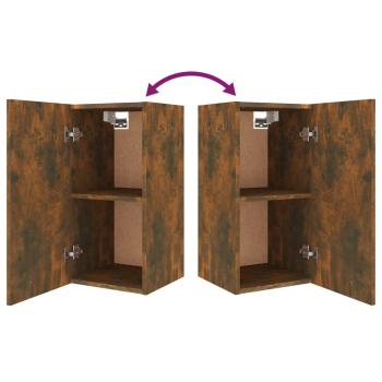 4-tlg. TV-Schrank-Set Räuchereiche Holzwerkstoff