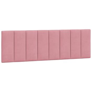 Bett mit Matratze Rosa 160x200 cm Samt