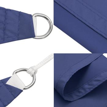 Sonnensegel Oxford-Gewebe Rechteckig 5x6 m Blau