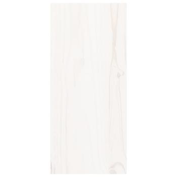 Weinregal Weiß 56x25x56 cm Massivholz Kiefer