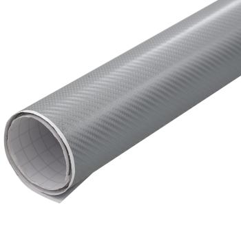 Autofolien 2 Stk. 4D Silber 100x150 cm