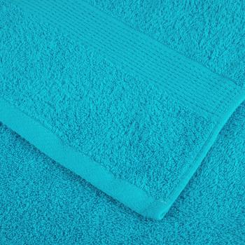 6 tlg. Premium-Handtuch-Set SOLUND Türkis 600 g/m²