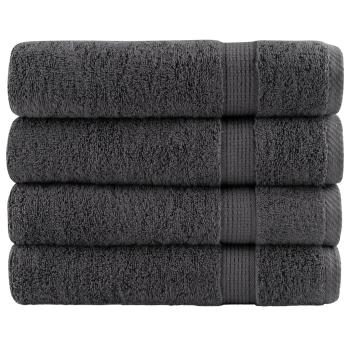 ARDEBO.de - Premium-Duschtücher SOLUND 4 Stk. Anthrazit 70x140 cm 600 g/m²