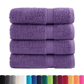 Premium-Duschtücher SOLUND 4 Stk. Lila 70x140 cm 600 g/m²