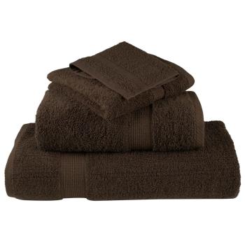 12 tlg. Premium-Handtuch-Set SOLUND Braun 600 g/m²