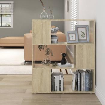 ARDEBO.de - Bücherregal Raumteiler Sonoma-Eiche 80x24x94 cm Holzwerkstoff