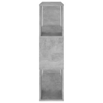 Bücherregal Raumteiler Betongrau 80x24x94 cm Holzwerkstoff