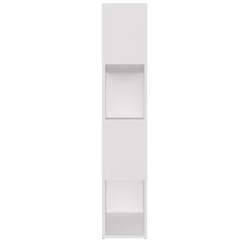 Bücherregal Raumteiler Weiß 80x24x124,5 cm Holzwerkstoff