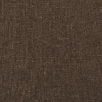 Boxspringbett mit Matratze Dunkelbraun 120x190 cm Stoff