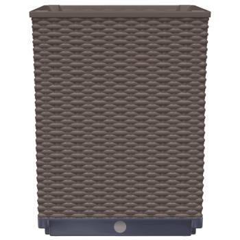 Pflanzkübel 2 Stk. Braun 30x30x37 cm Polypropylen
