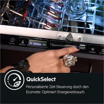 AEG FSE7575CP 7000 GlassCare Vollintegrierter-Geschirrspüler, 14 Maßgedecke, AirDry, MaxiFlex, Startzeitvorwahl, Schlepptürtechnologie "Perfect Fit"