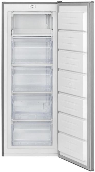 Bomann GS 7364 Stand Gefrierschrank, 54,5 cm breit, 168 L, 4 Gefrierschubladen, 1 Gefriertablett, Edelstahloptik (773649)