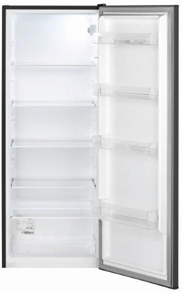 Bomann VS 7363 Vollraumkühlschrank, 54,5 cm breit, 242 L, LED Innenraumbeleuchtung, stufenlose Temperaturregelung, dunkle Edelstahloptik (773631)