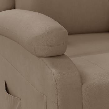 Relaxsessel Cappuccino-Braun Kunstleder