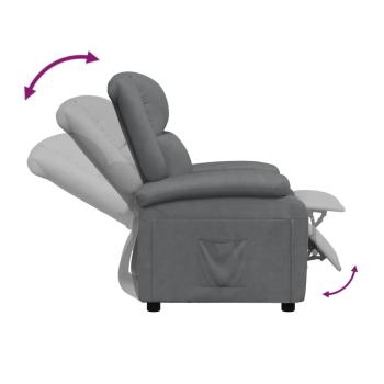 Relaxsessel Grau Kunstleder