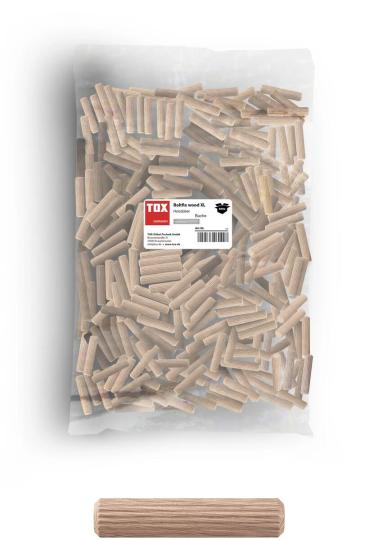ARDEBO.de TOX Boltfix wood XL 10/40 Riffeldübel aus massiver Buche (015600181)