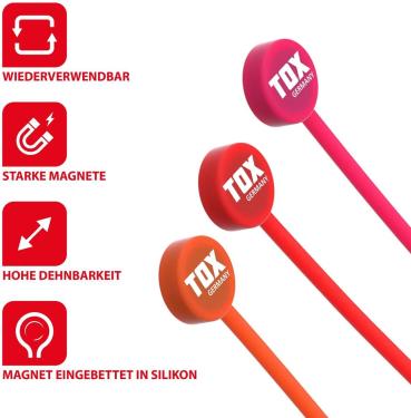TOX MAG Clip Magnetische Kabelbinder, Silikon (099600070)