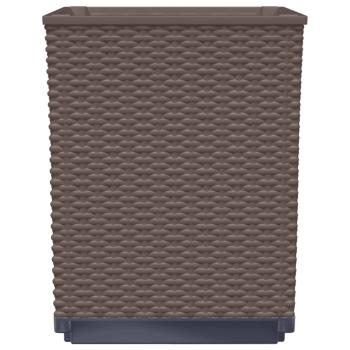 Pflanzkübel 4 Stk. Braun 30x30x37 cm Polypropylen