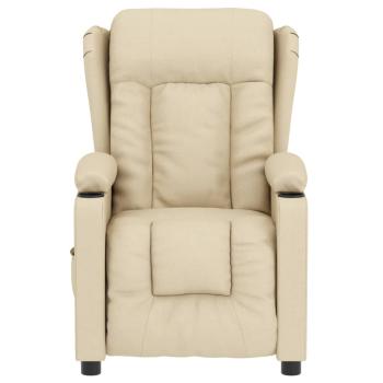 Massagesessel Elektrisch Creme Stoff