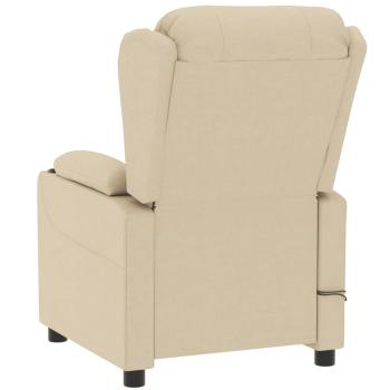 Massagesessel Elektrisch Creme Stoff