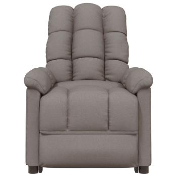 Massagesessel Taupe Stoff
