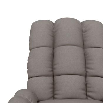 Massagesessel Taupe Stoff