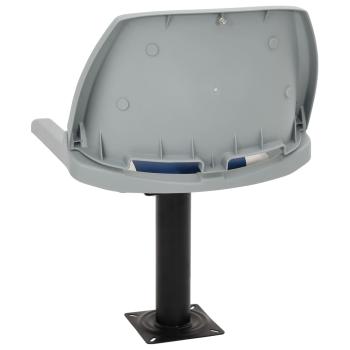 2-tlg. Bootssitz-Set Klappbar Blau und Weiß 48x51x41 cm