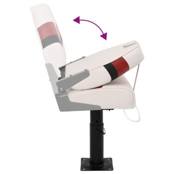 2-tlg. Bootssitz-Set Klappbar Hohe Rückenlehne