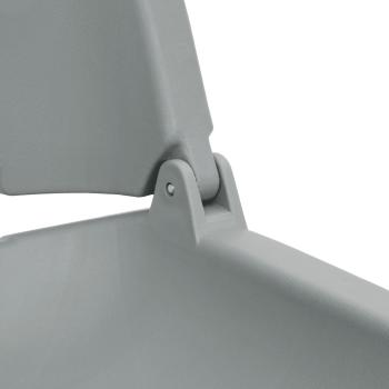 2-tlg. Bootssitz-Set Klappbar Kein Kissen Grau 48x51x41 cm