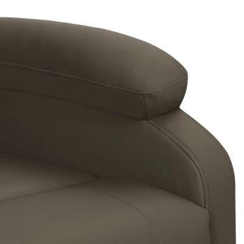 Massagesessel mit Aufstehhilfe Grau Kunstleder
