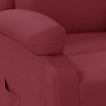 Relaxsessel Weinrot Kunstleder