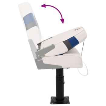 4-tlg. Bootssitz-Set Klappbar Hohe Rückenlehne