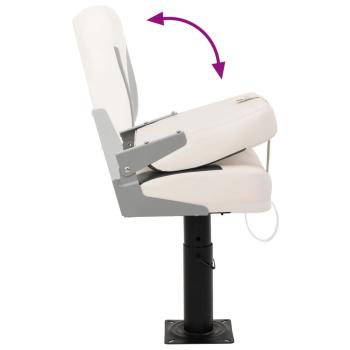 Bootssitze mit Podest 2 Stk. Höhenverstellbar 360° Drehbar