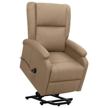 ARDEBO.de - Aufstehsessel Cappuccino-Braun Kunstleder