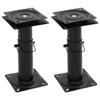 ARDEBO.de - Bootssitz-Podeste 2 Stk. 360° Drehbar Einstellbar Stahl