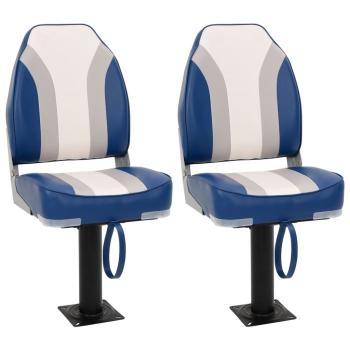 ARDEBO.de - 4-tlg. Bootssitz-Set Klappbar Hohe Rückenlehne